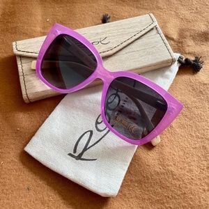 🇪🇸 Roots🇪🇸 PURPLE SUNGLASSES WITH NATURAL BAMBOO TEMPLES